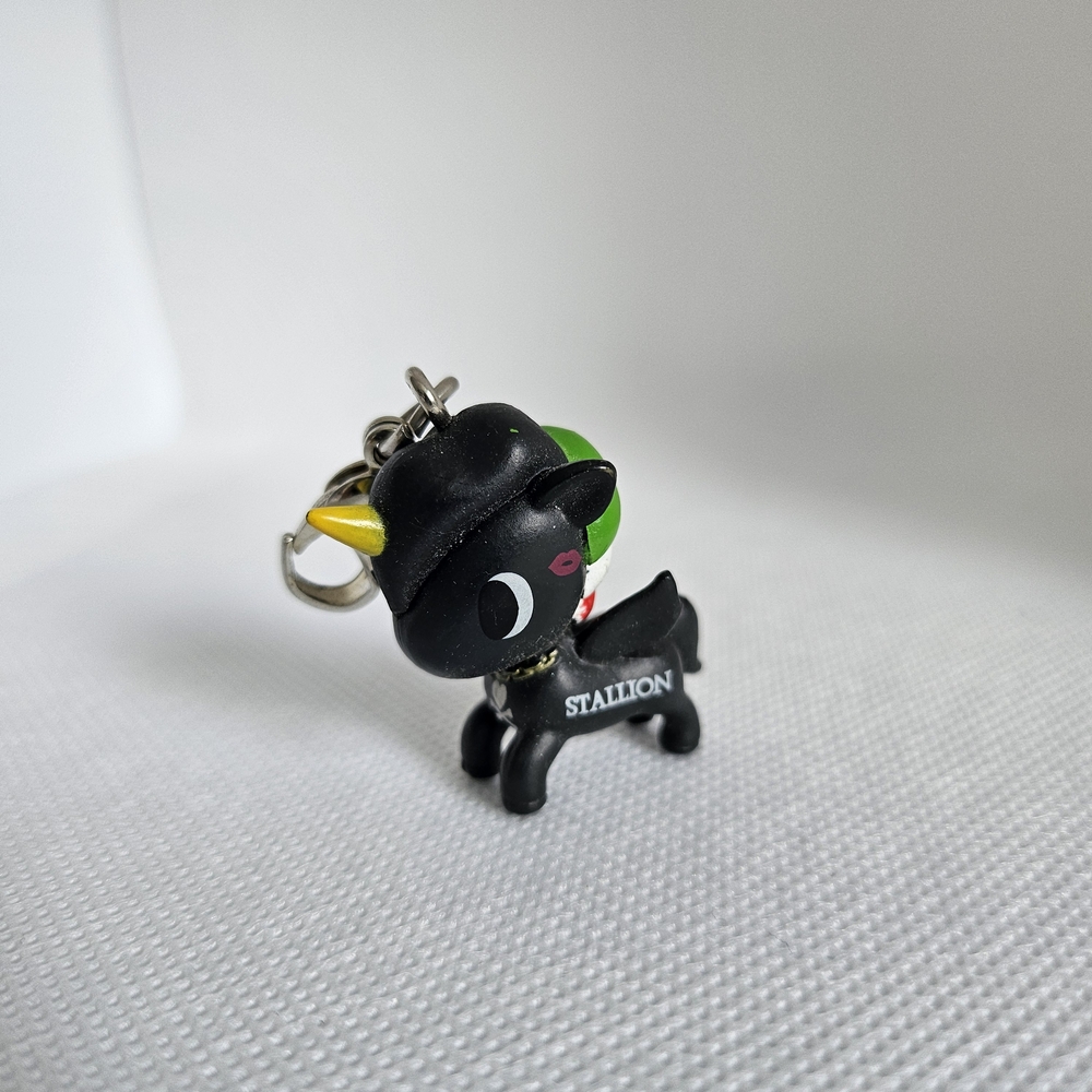 tokidoki Black and Yellow Stallion Keychain